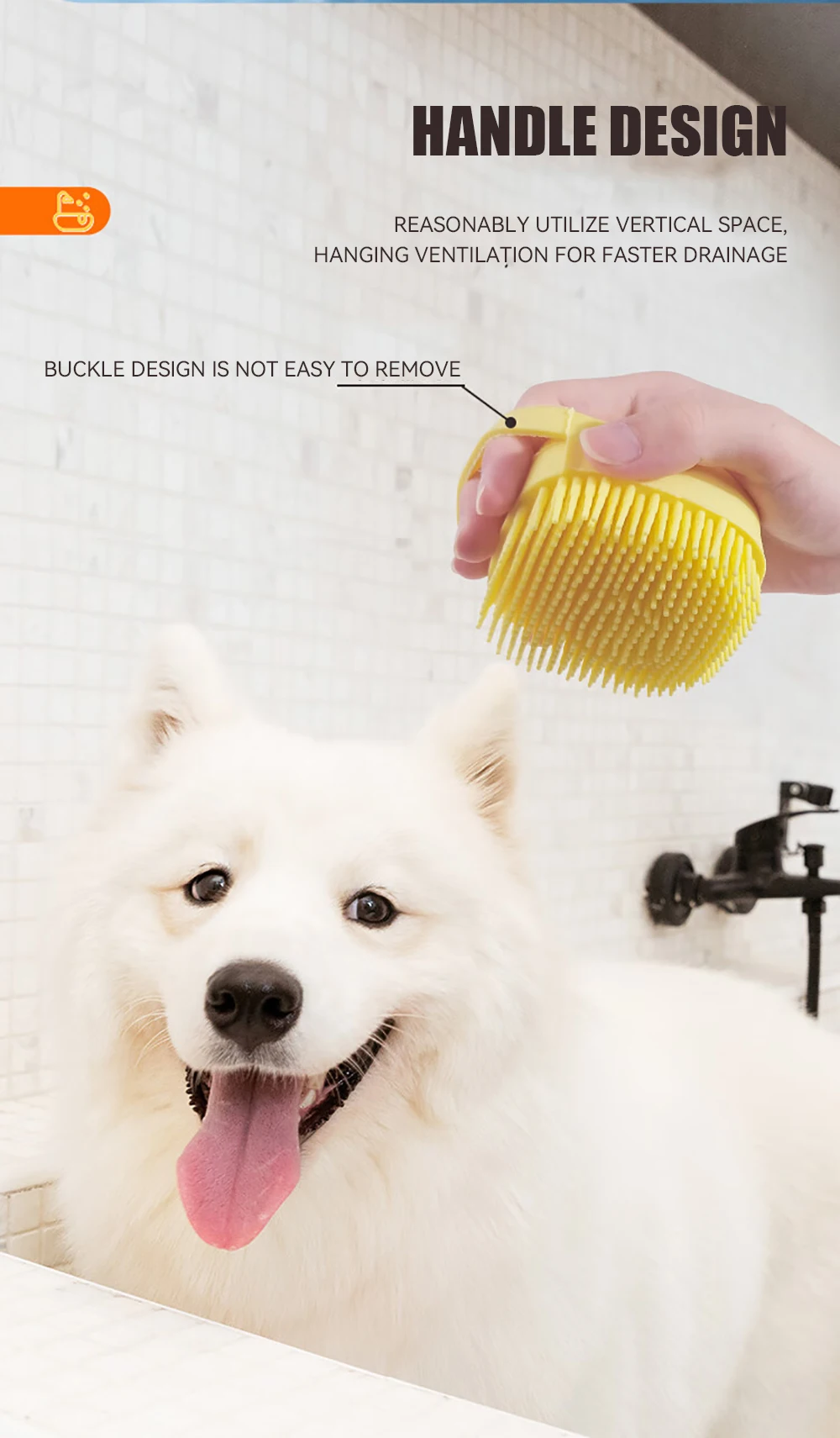 Pet Bath & Massage Brush - Image 2