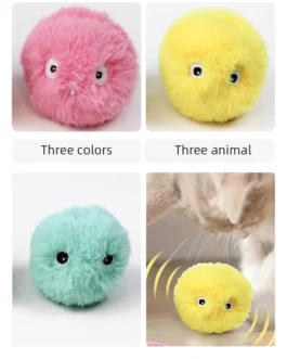 Plush Electric Catnip Toy with Touch-Activated