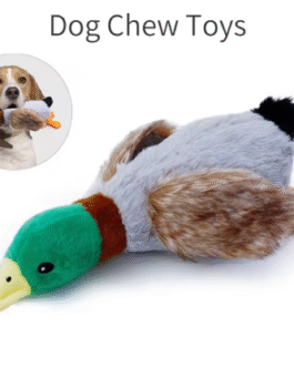 Plush Duck Squeaky Dog Toy